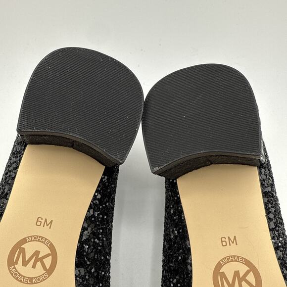 Michael Kors Arabella Studded Shoes‎ Size 6M Black Suede Block Kitten Heel NWB - Picture 11 of 13